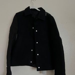 Rick Owens Short Black Coat
